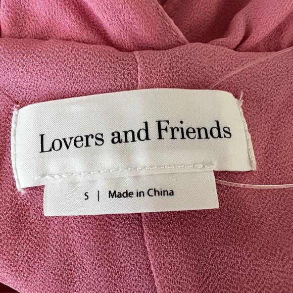 Carlita Jumpsuit (Flawed) in Rosebloom Pink Lovers and Friends Small NWOT - Picture 9 of 9